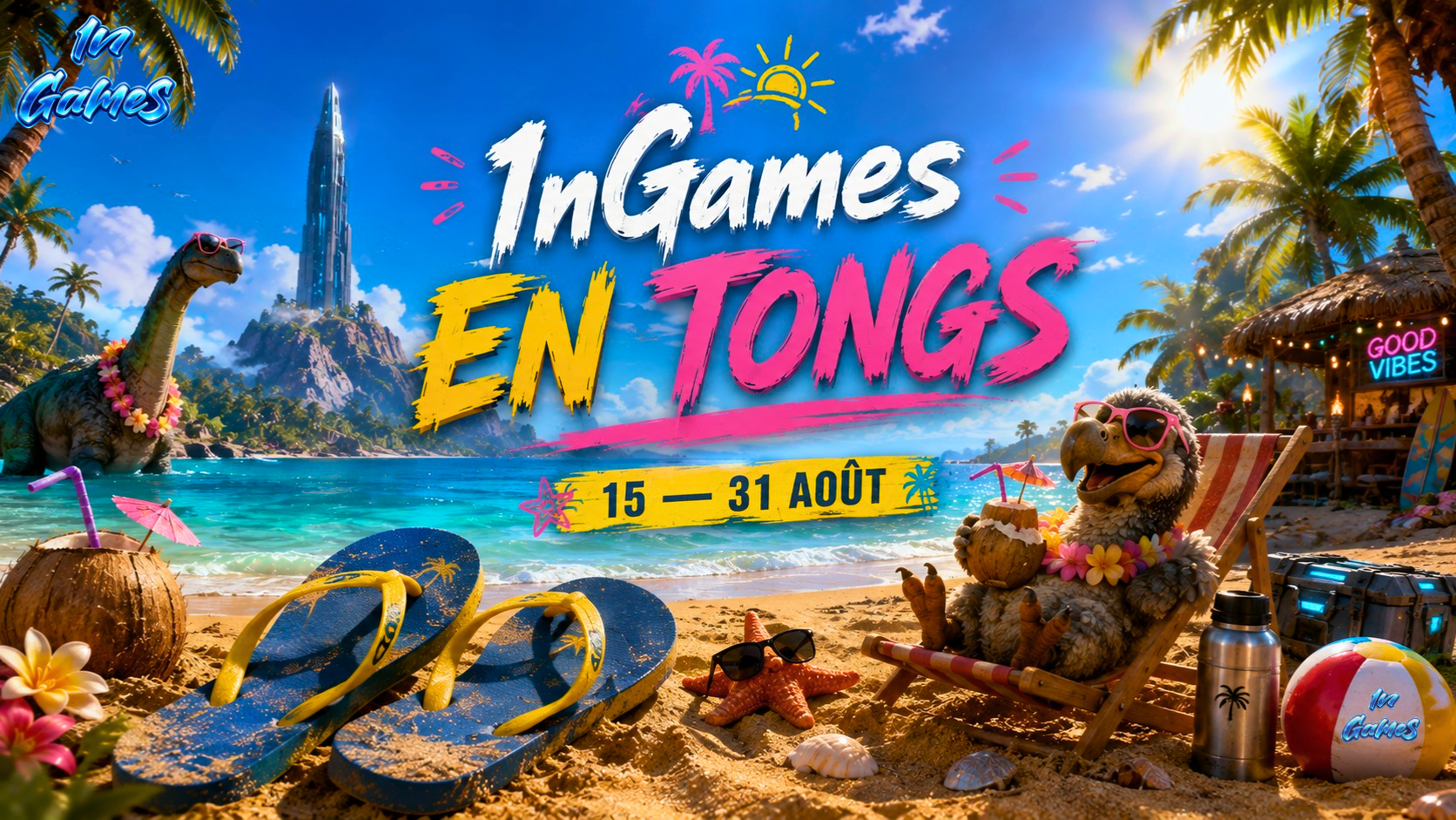 1nGames EN TONGS débarque cet été !